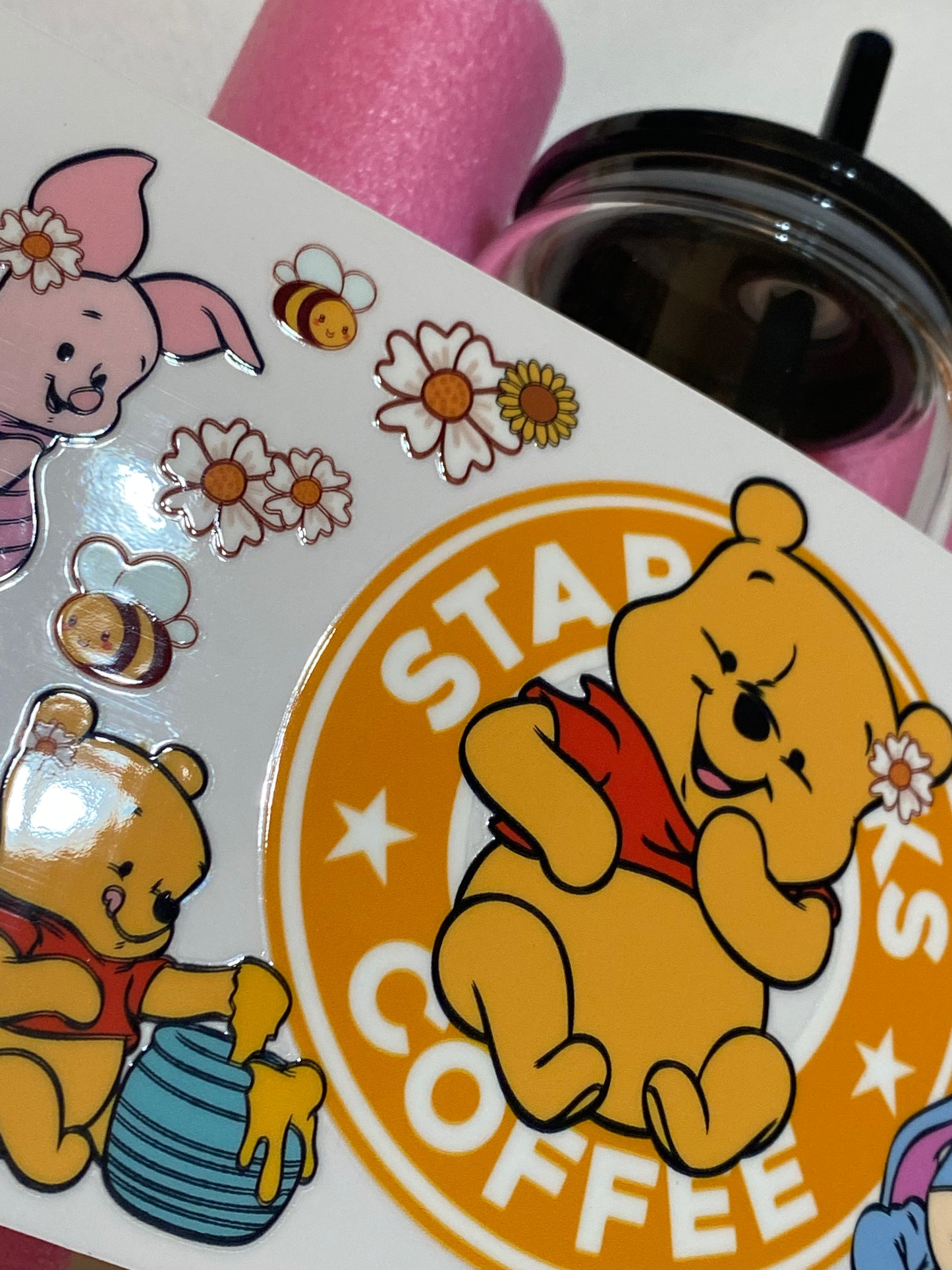 Honey starb (medium quality) UV DTF 16oz