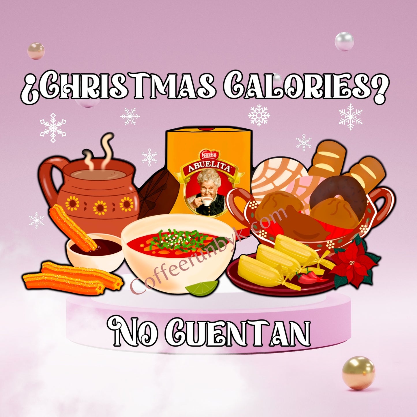 Calories No Cuentan large Decal UV DTF