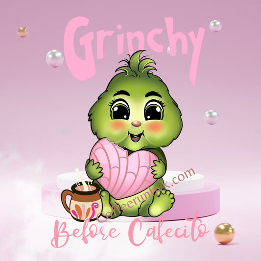 Grinchy Cafecito Decal UV DTF