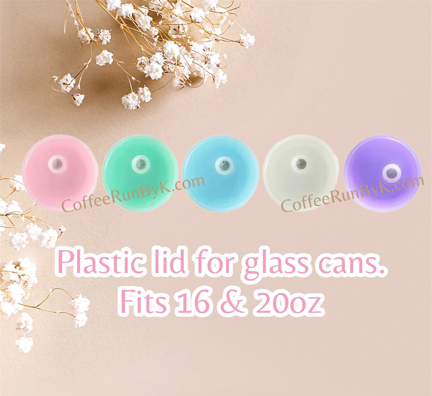 Plastic Lids Pastels