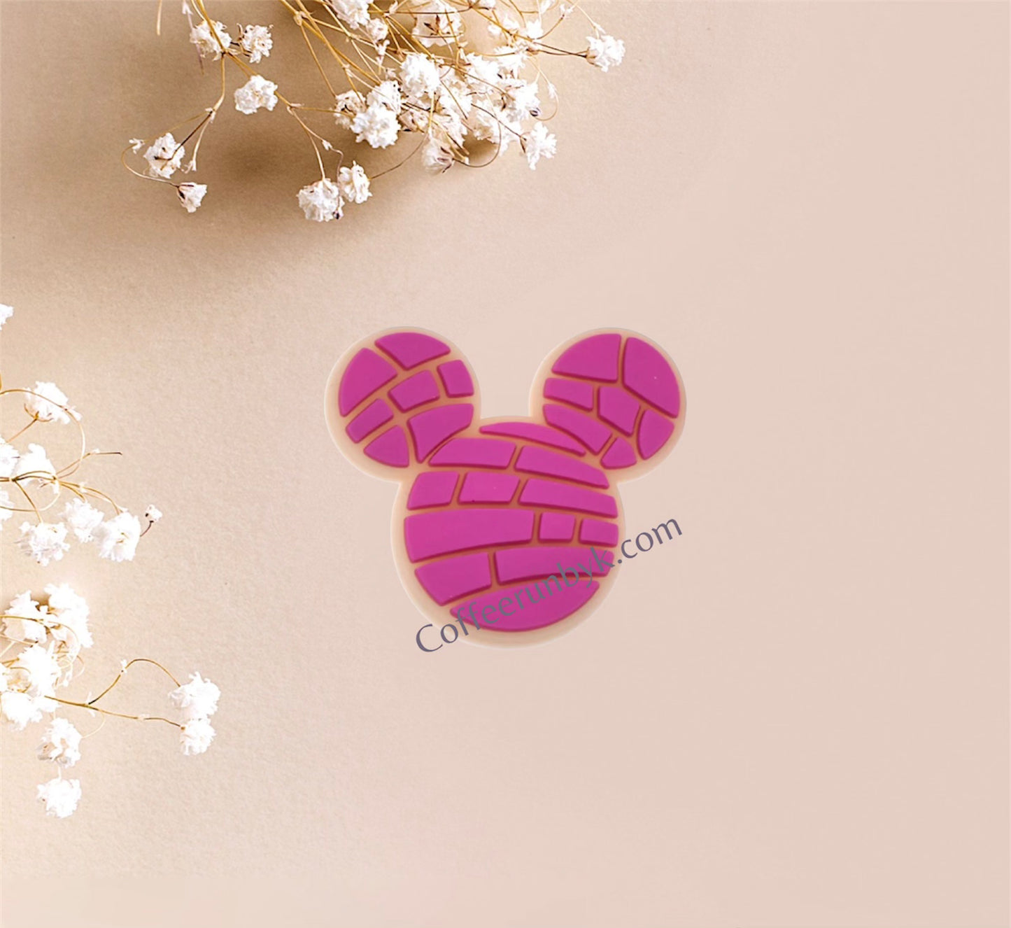 Mouse Pink straw topper